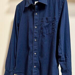 Buck Mason Draped Twill One Pocket Shirt